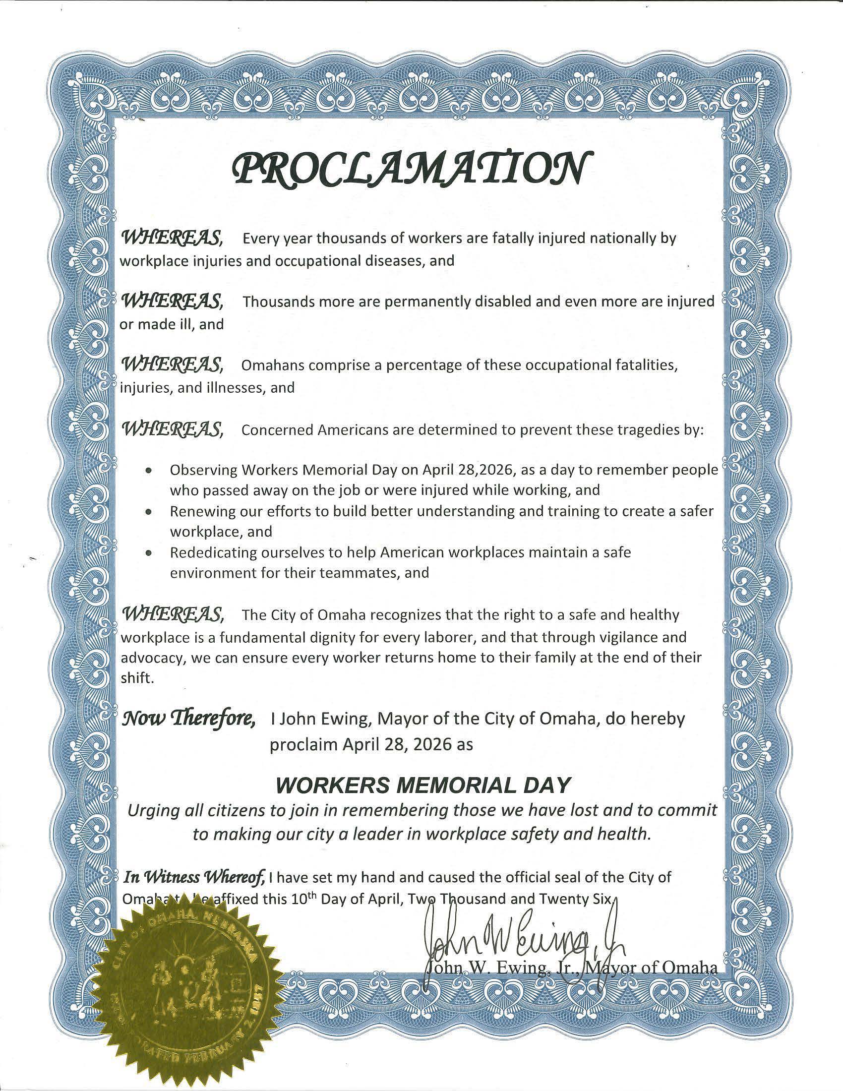 Proclamation