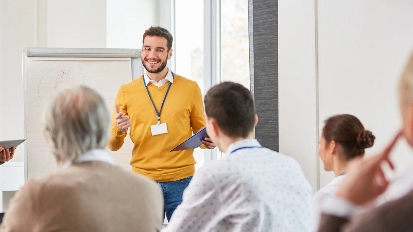 Individuals in a training environment