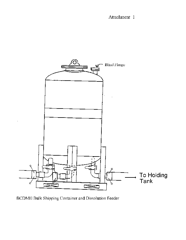 Attachment 1. BCDMH Bulk Shipping Container and Dissolution Feeder