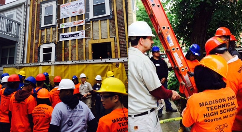 YouthBuild Boston held a stand-down in Massachusetts.