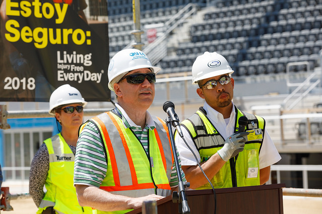 Speaker at Turner Construction at D.C. United Audi Field Stadium, Washington, DC