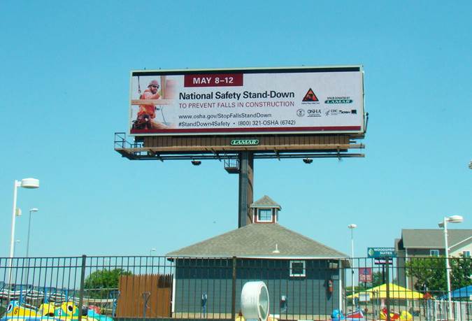 National Safety Stand-Down billboard