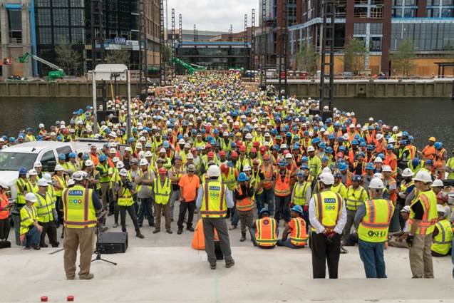 Workers at District Wharf, Washington DC