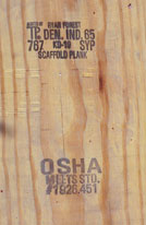 Wood Scaffold Planks | OSHA Boards