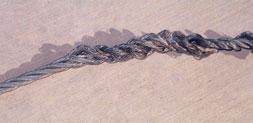 Figure 10. This wire rope has "bird-caged" and become unsuitable for use.