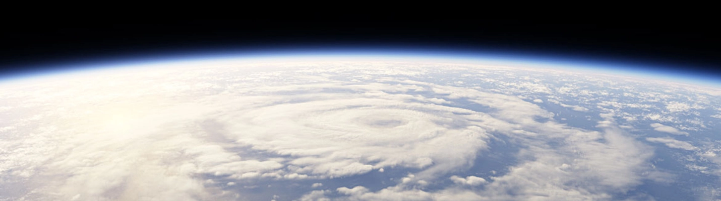 Hurricane seen from space