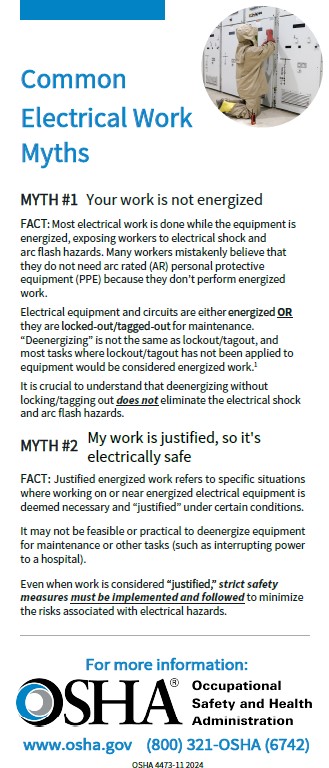 Screenshot of Being Aware of Arc Flash Hazards