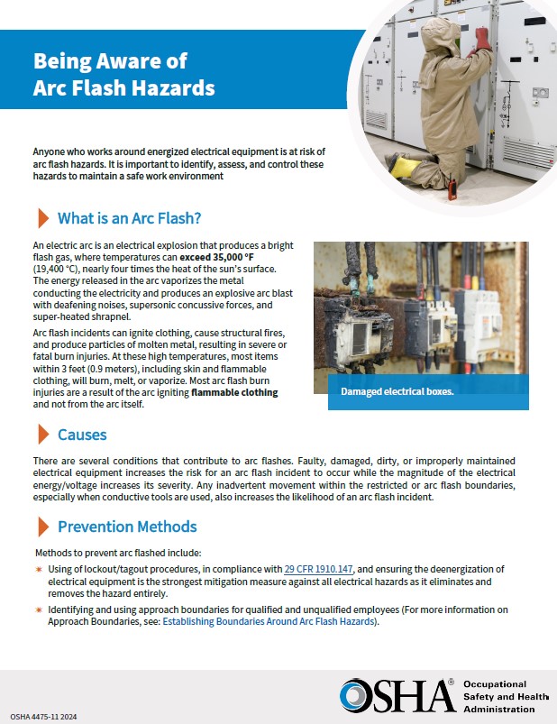 Screenshot of Establishing Boundaries Around Arc Flash Hazards