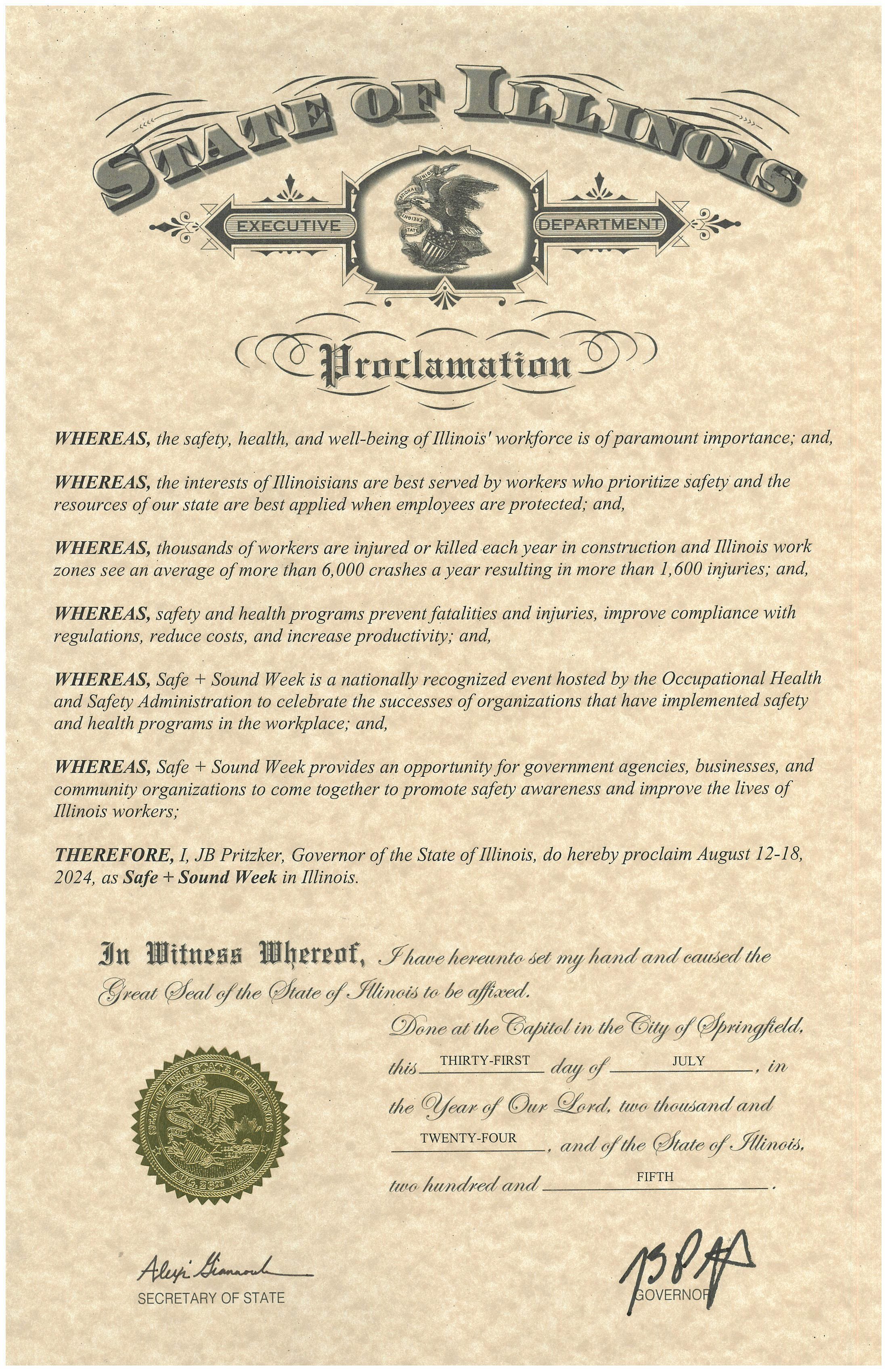 Illinois Proclamation