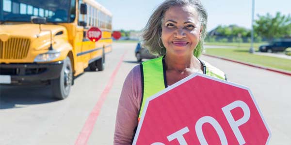 Crossing Guards: Be Seen, Be Safe.