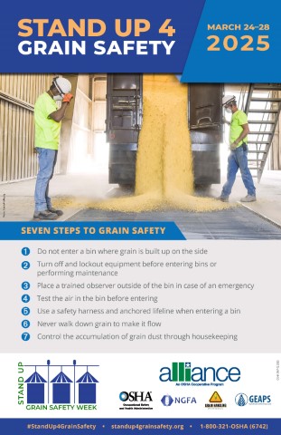 Grain Safety Stand-Up Poster