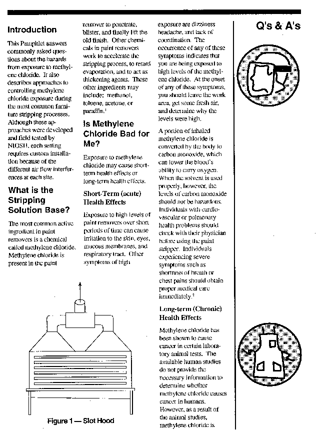 CDC: Questions and Answers - Methylene Chloride Control in Furniture Stripping - Booklet Page 3