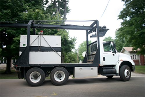 Septic Tank Delivery Rig | Copyright: National Precast Concrete Association