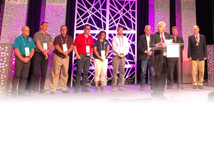 2019 National SGE of the Year Winner. Michael Courouleau, BakerHughes, a GE Company, St. Rose, Louisiana and finalists with Directorate of Cooperative and State Programs Director, Douglas J. Kalinowski.