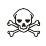 Skull and Crossbones Pictogram