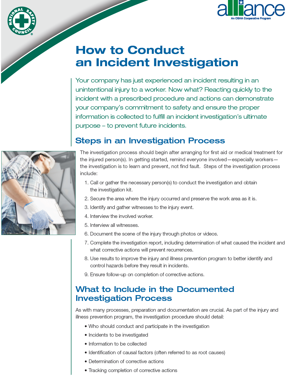 How to Conduct an Incident Investigation