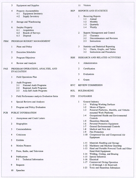 Appendix G CLASSIFICATION OUTLINE