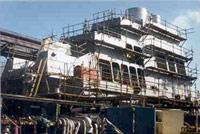 Figure 22: Scaffold edges protected by guardrails