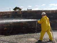 Figure 19: Testing inch and a half fire hose.