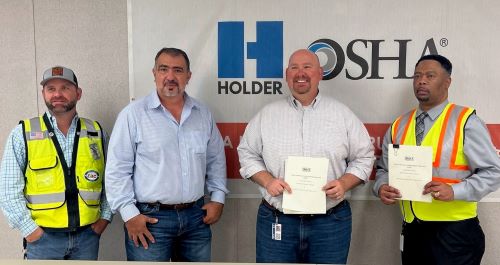 OSHA's Fort Worth Area Office and Holder Construction Group LLC. signed a partnership on May 4, 2023