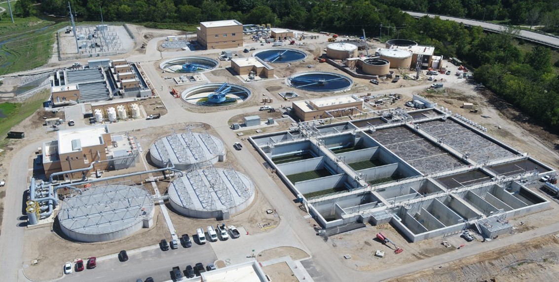 Completed project -Tomahawk Creek Wastewater Treatment Facility in Leawood, KS. 