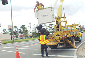 Photo courtesy of FEMA.  This picture shows actual disaster site work conditions and may not illustrate proper safety and health procedures.