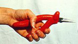 Figure 2. Pliers handle is bent to minimize the wrist bending.