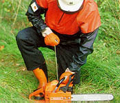 Safe Operation of a Chain Saw