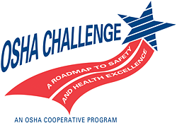 OSHA Challenge Logo, A Roadmap to Safety and Health excellence. An OSHA Cooperative Program