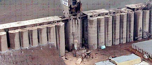 Figure 2-1. Aerial view of DeBruce Grain elevator