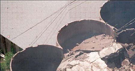 Figure 2-2. Aerial view of north gallery, DeBruce Grain elevator