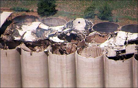 Figure 8-8. Destroyed north array silos