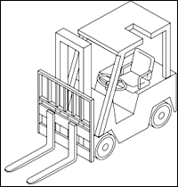 Code 5: Counterbalanced Rider, Cushion Tires, Sit Down.