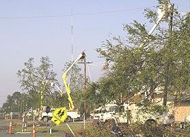 Photo courtesy of FEMA.  This picture shows actual disaster site work conditions and may not illustrate proper safety and health procedures.