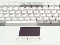 Figure 5. Keyboard with a built-in touchpad