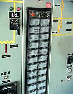 Figure 2. Substation control panel, detail