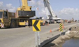 Photo courtesy of OSHA.  This picture shows actual disaster site work conditions and may not illustrate proper safety and health procedures.