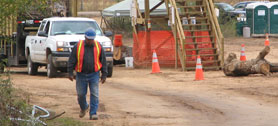 Photo courtesy of the U.S. Army Corp of Engineers. This picture shows actual disaster site work conditions and may not illustrate proper safety and health procedures.