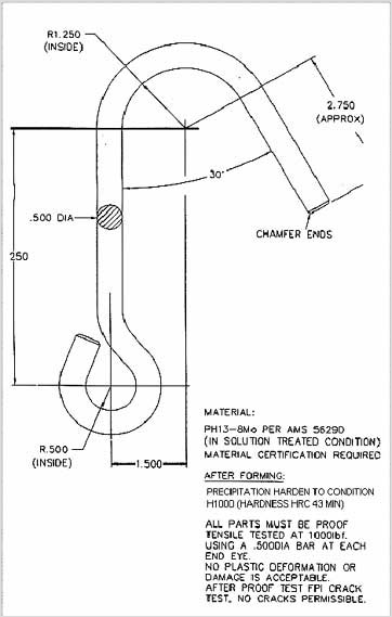 Illustration 1: Safety Hook. For problems with accessibility in using figures and illustrations, please contact the OSHA Directorate of Technical Support and Emergency Management at (202) 693-2300 for assistance