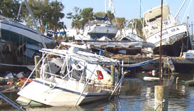 Photo courtesy of OSHA.  This picture shows actual disaster site work conditions and may not illustrate proper safety and health procedures.