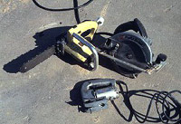 Figure 51: Portable electric tools must be grounded or double insulated.