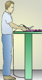 Fig. 3 Using automated tools, shorter width tables and height-adjustable tables can minimize injuries.