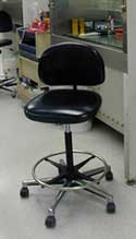 Stool with footrest