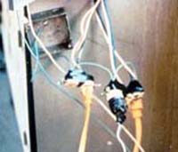 Figure 12. Improper wiring - Photo Credit: OSHA – from Electrical SHTP