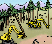 Feller Buncher and Feller Forwarder