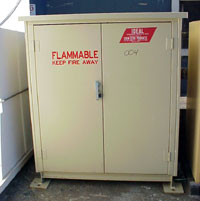 Figure 1: Storage locker for proper storage of flammable paints and thinners