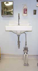 Image of a foot-operated sink