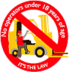 No operators or riders under 18 years of age