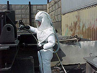 Figure 25: Full body suit can increase potential heat related illnesses for painter