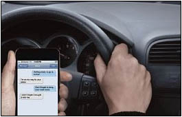 Figure 8. Avoid distractions during driving - Photo Credit: distraction.gov